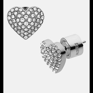 Like new Michael kors heart earrings